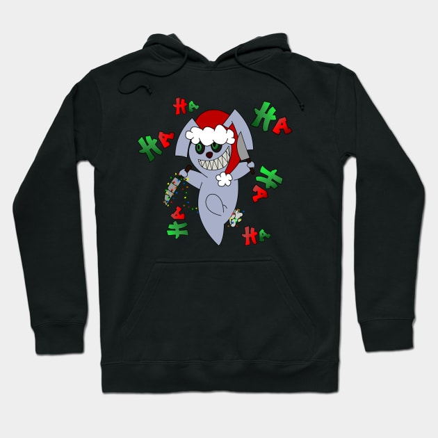 Marvin the Killer Bunny (Christmas Edition) Hoodie by mm92